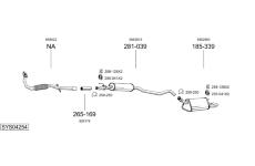 Výfukový systém BOSAL SYS04254