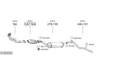 Výfukový systém BOSAL SYS04262
