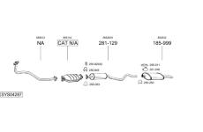 Výfukový systém BOSAL SYS04287
