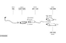 Výfukový systém BOSAL SYS04294