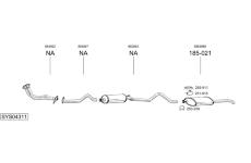 Výfukový systém BOSAL SYS04311