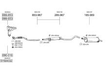 Výfukový systém BOSAL SYS04332
