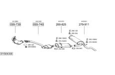 Výfukový systém BOSAL SYS04358