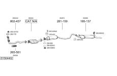 Výfukový systém BOSAL SYS04402