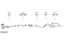 Výfukový systém BOSAL SYS04407