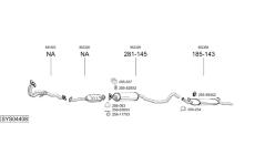 Výfukový systém BOSAL SYS04408