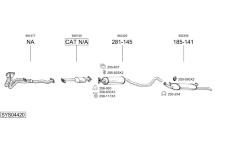 Výfukový systém BOSAL SYS04420