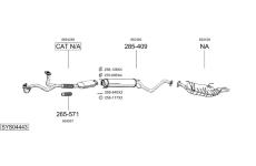 Výfukový systém BOSAL SYS04443