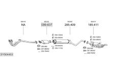 Výfukový systém BOSAL SYS04453