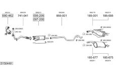 Výfukový systém BOSAL SYS04491