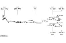 Výfukový systém BOSAL SYS04492