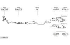 Výfukový systém BOSAL SYS04514