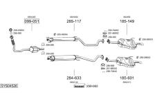 Výfukový systém BOSAL SYS04526