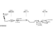 Výfukový systém BOSAL SYS04532