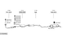 Výfukový systém BOSAL SYS04562