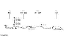 Výfukový systém BOSAL SYS04589