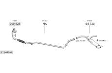 Výfukový systém BOSAL SYS04591