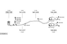 Výfukový systém BOSAL SYS04614