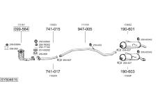 Výfukový systém BOSAL SYS04615
