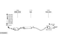 Výfukový systém BOSAL SYS04691