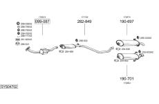 Výfukový systém BOSAL SYS04702
