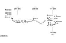 Výfukový systém BOSAL SYS04715