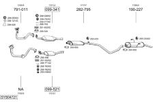 Výfukový systém BOSAL SYS04721