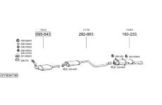 Výfukový systém BOSAL SYS04736
