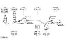 Výfukový systém BOSAL SYS04752