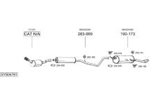 Výfukový systém BOSAL SYS04761
