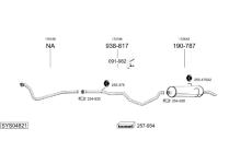 Výfukový systém BOSAL SYS04821