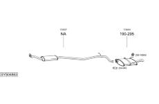 Výfukový systém BOSAL SYS04863