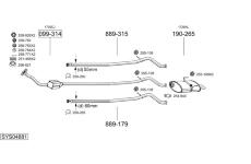 Výfukový systém BOSAL SYS04881