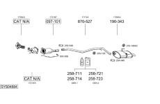 Výfukový systém BOSAL SYS04884