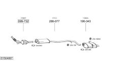 Výfukový systém BOSAL SYS04887