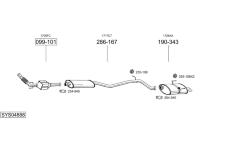 Výfukový systém BOSAL SYS04888
