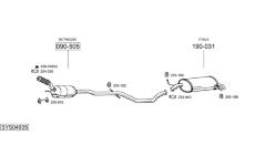 Výfukový systém BOSAL SYS04935