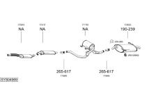 Výfukový systém BOSAL SYS04969