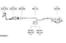 Výfukový systém BOSAL SYS04974