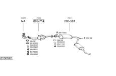 Výfukový systém BOSAL SYS05021