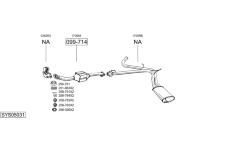 Výfukový systém BOSAL SYS05031