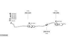 Výfukový systém BOSAL SYS05046