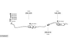 Výfukový systém BOSAL SYS05057