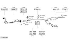 Výfukový systém BOSAL SYS05086
