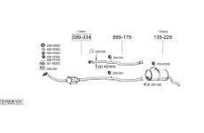 Výfukový systém BOSAL SYS05101