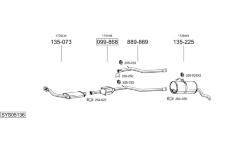 Výfukový systém BOSAL SYS05136