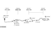 Výfukový systém BOSAL SYS05288