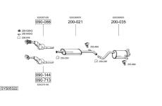 Výfukový systém BOSAL SYS05322