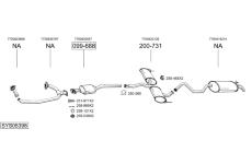 Výfukový systém BOSAL SYS05398