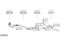 Výfukový systém BOSAL SYS05553